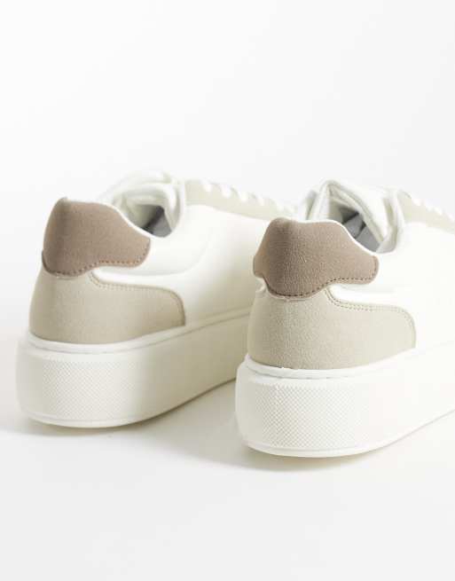 Jack & Jones sneakers chunky bianche e beige, 5 di 5