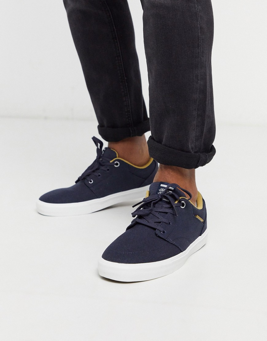 Jack & Jones - Sneakers di tela blu navy