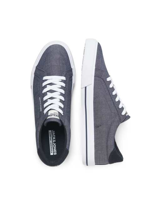 Jack & Jones sneakers i chambray-blå, 3 af 7