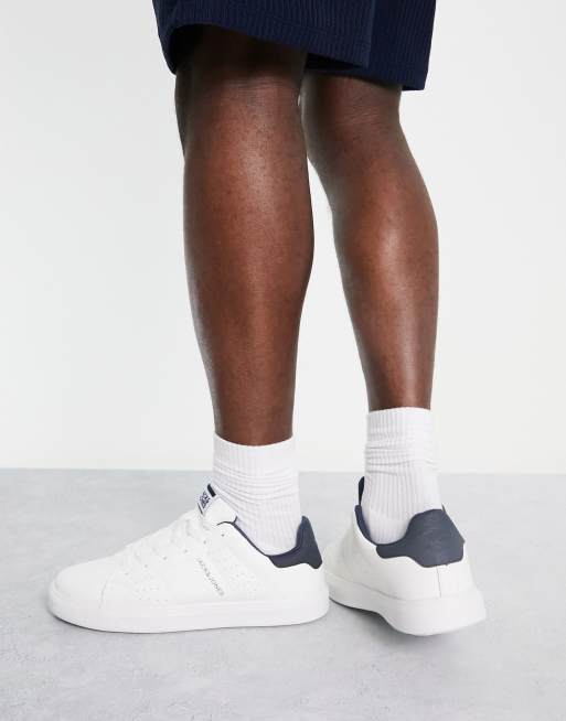 Jack Jones sneakers in white and navy