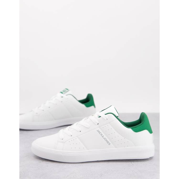 Jack Jones sneakers in white green ASOS