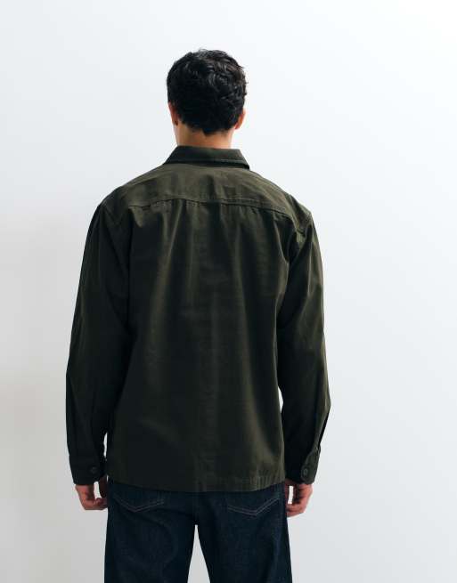 Jack & Jones - sobrecamisa de sarga verde, 5 de 5
