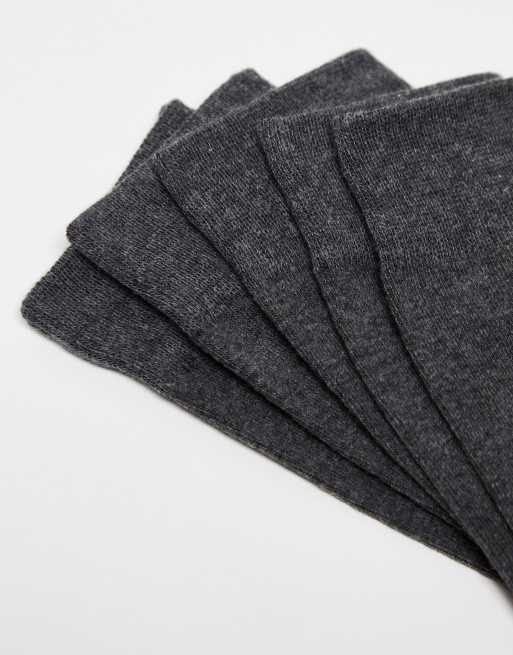 Jack & Jones socks 5 pack in dark gray melange, 2 of 4