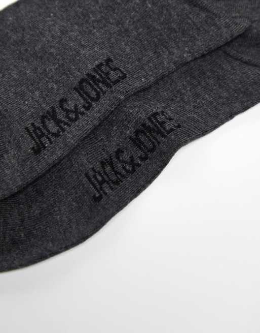 Jack & Jones socks 5 pack in dark gray melange, 3 of 4