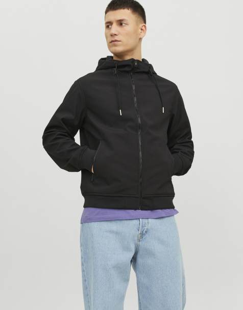Jack & Jones Softshell jacket in black - view 1
