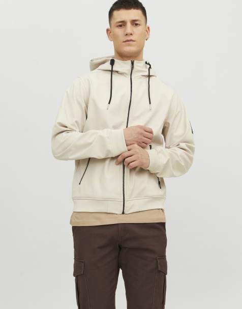 Jack & Jones – Softshelljacke in Mondstrahl-Beige - view 1