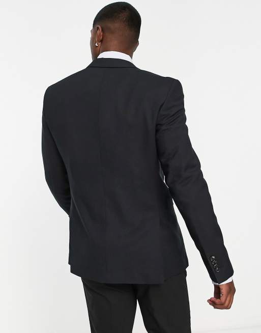 Jack & Jones Solaris slim fit single breasted blazer in black, 2 of 4