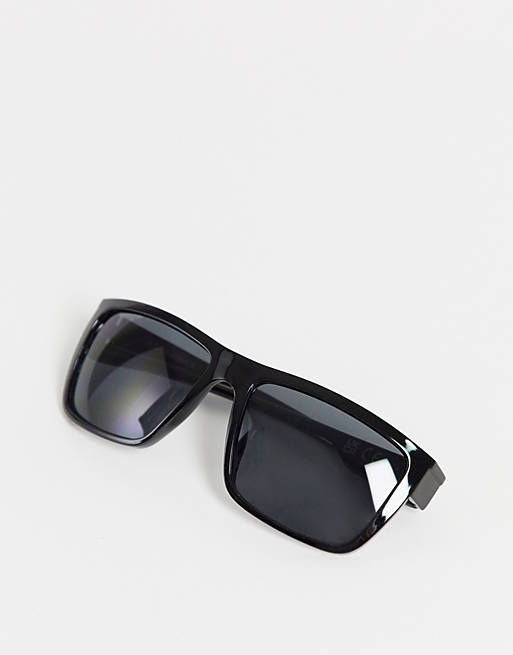 sonnenbrille mit retro-gestell in Schwarz Damen Accessoires Sonnenbrillen Jack & Jones 