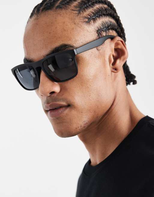 Jack & Jones – Sonnenbrille in Schwarz mit eckigem Gestell, 3 von 3