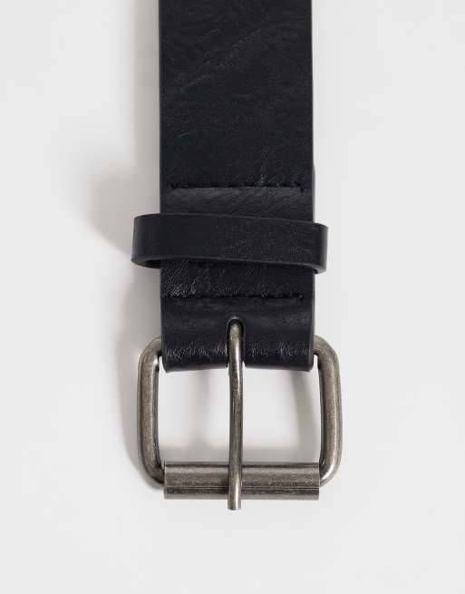 Jack & Jones - Sort bælte i læderblanding, 2 af 3