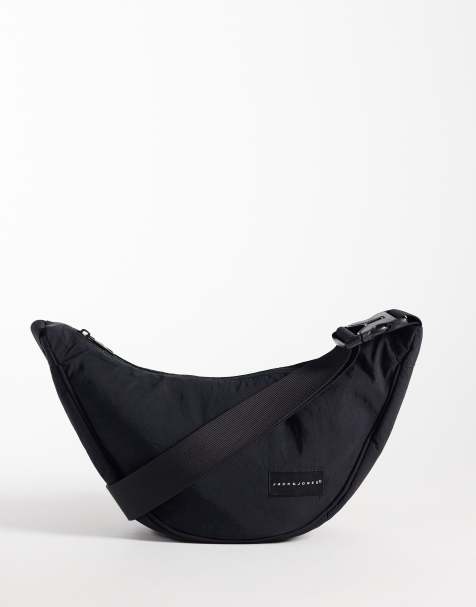 Jack & Jones - Sort crossbody-taske i nylon - view 1