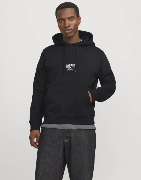 Jack & Jones - Sort hættetrøje - view 1
