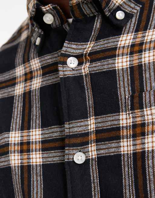 Jack & Jones - Sort skjorte med tern, 4 af 5