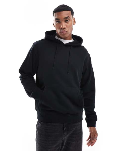 Jack & Jones- Sort super-oversized hættetrøje - view 1