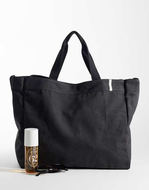 Jack & Jones - Sort tote-taske i lærred, 2 af 4