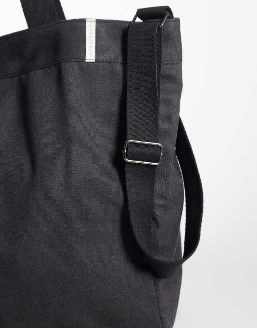 Jack & Jones - Sort tote-taske i lærred, 3 af 4