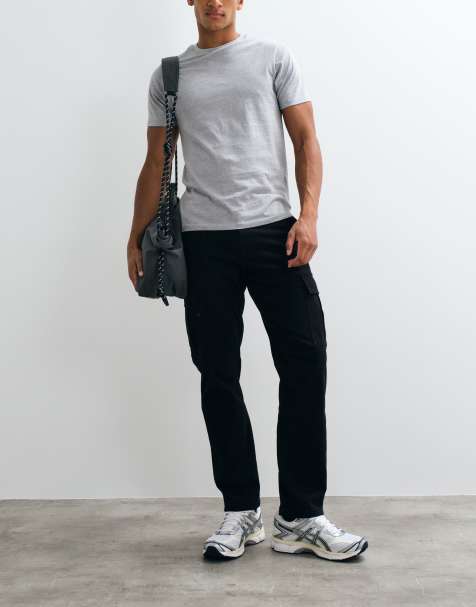 Jack & Jones - Sorte cargobukser med lige ben - view 1
