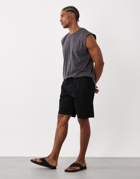 Jack & Jones - Sorte cargoshorts med løbesnor - view 1