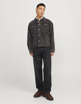 Jack & Jones - Sorte jeans i afslappet pasform - view 1