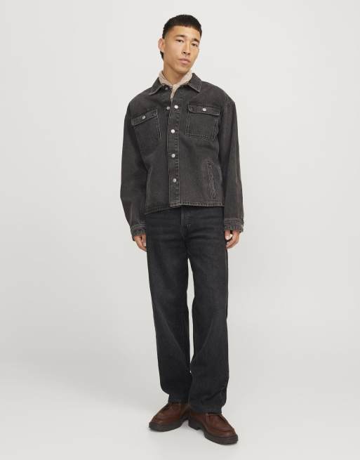 Jack & Jones - Sorte jeans i afslappet pasform