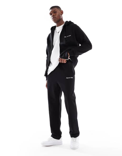 Jack & Jones - Sorte joggingbukser i afslappet pasform, 4 af 5