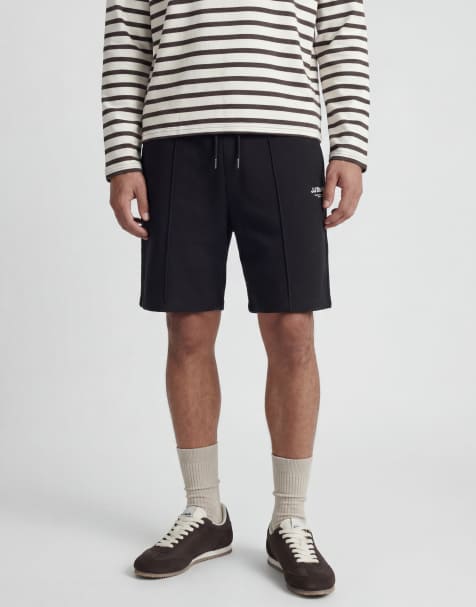Jack & Jones - Sorte sweat-shorts med logo - view 1