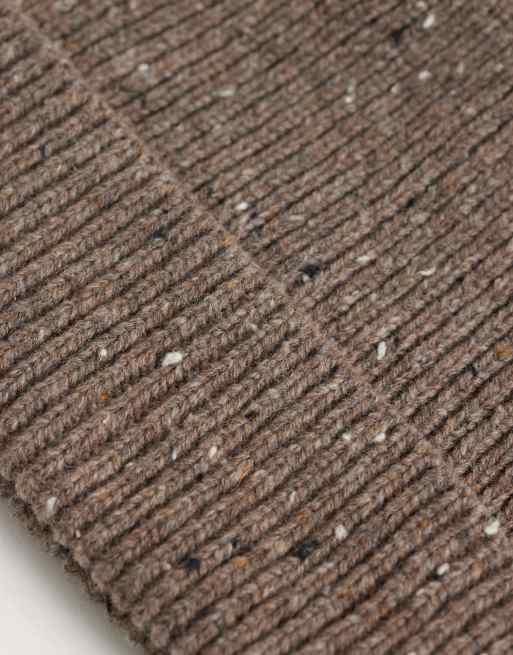 Jack & Jones speckled beanie in brown, 2 of 3