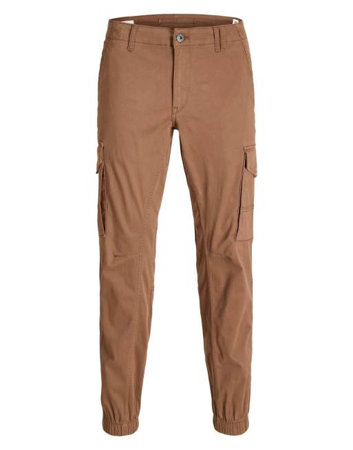 Jack & Jones spodnie cargo w kolorze kakaowym, 7 z 7