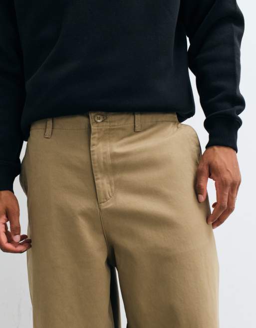 Jack & Jones spodnie chino o kroju barrel w beżu, 5 z 5