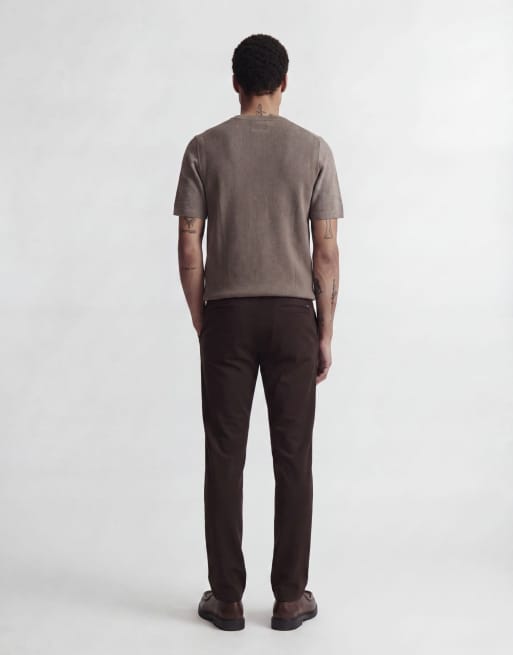 Jack & Jones spodnie chino w kolorze gorzkiej czekolady, 2 z 6