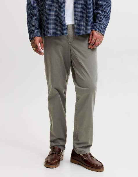 Jack & Jones spodnie chino w kolorze przygaszonej bazylii - view 1
