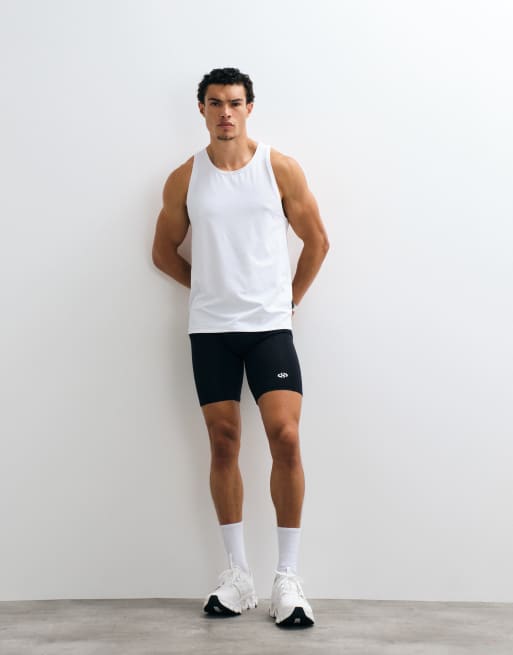Jack & Jones Sports 2 pack baselayer jersey shorts in black and burgundy, 2 of 5