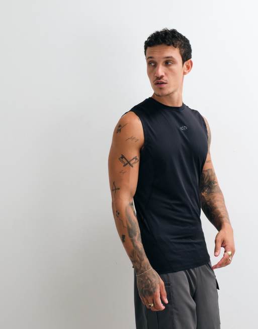 Jack & Jones Sports base layer canotta nera, 3 di 5
