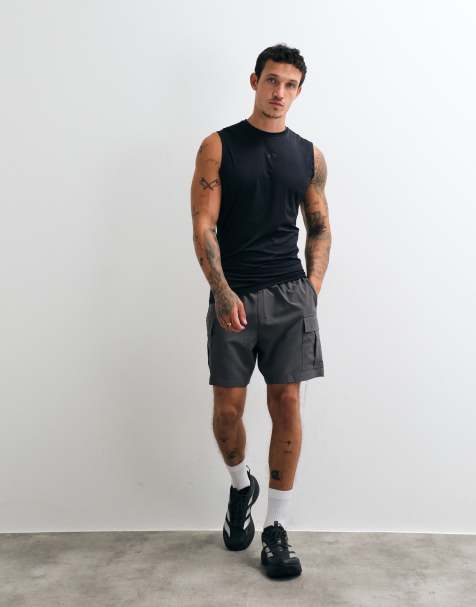 Jack & Jones Sports baselayer jersey tanktop i sort - view 1