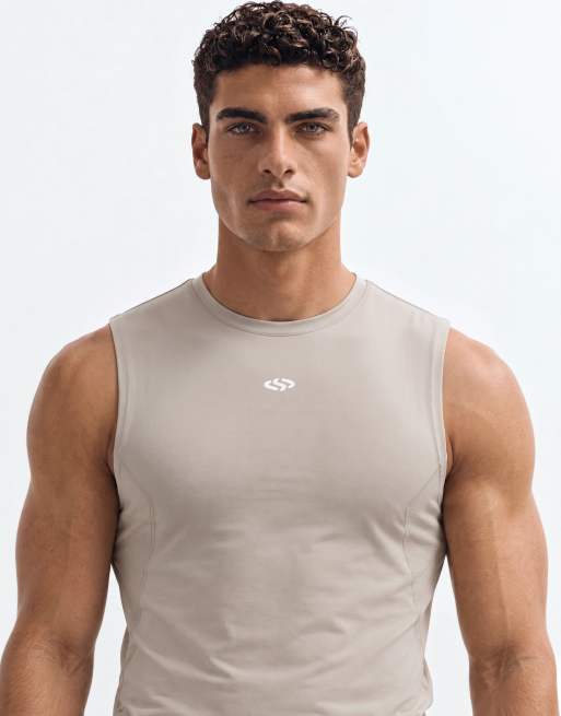 Jack & Jones Sports baselayer linne i off white, 6 av 9