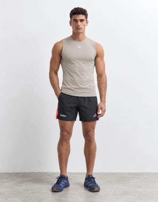 Jack & Jones Sports canotta base layer in bianco sporco, 8 di 9
