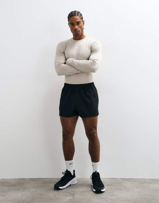Jack & Jones Sports funktionsundertröja med långa ärmar i offwhite, 2 av 5