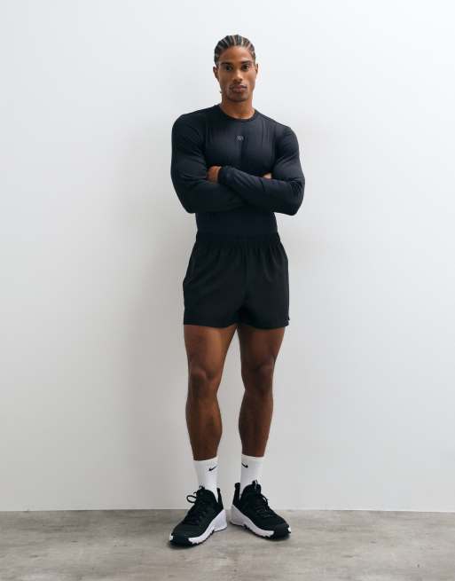 Jack & Jones Sports långärmad jersey-t-shirt som underställ i svart, 2 av 5