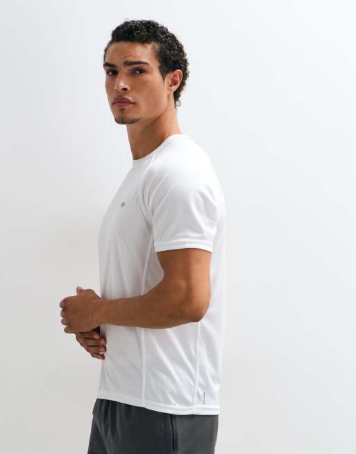 Jack & Jones Sports leichtes Mesh-Trainings-T-Shirt in Weiß, 4 von 5