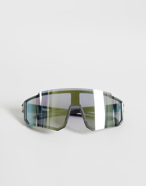 Jack & Jones Sports occhiali da corsa in verde castlerock, 3 di 3