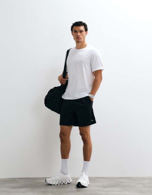 Jack & Jones Sports - Pantaloncini quick dry neri con tasca con zip, 4 di 5