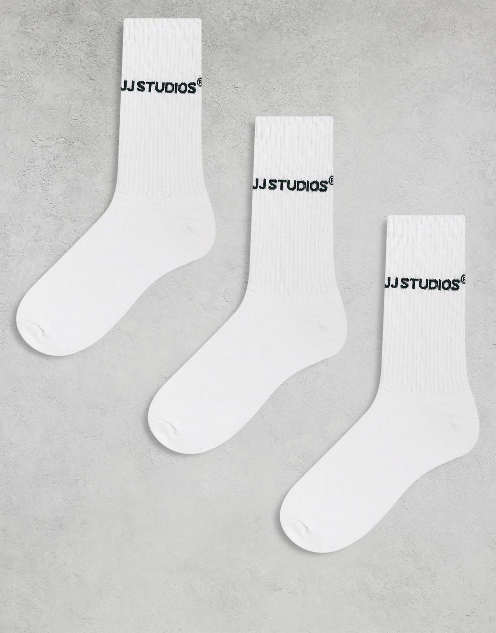 Спортивные носки Jack &Jones, 3 упаковки белого цвета