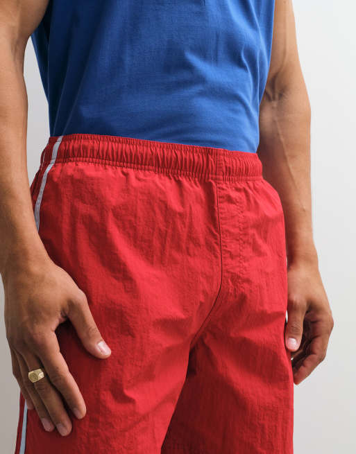 Jack & Jones - Sportshort van nylon in rood, 5 van 9