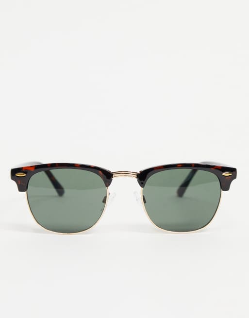 Jack & Jones square sunglasses in tortoiseshell, 3 of 4