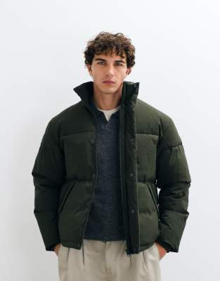 Jack & Jones Herren Oliv Puffer Jackets, Grün, Gr. L - Bild 5