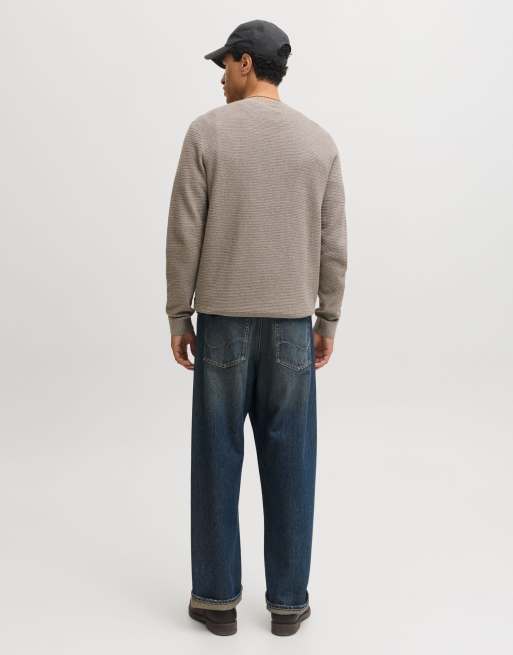 Jack & Jones stickad pullover i morel, 2 av 7