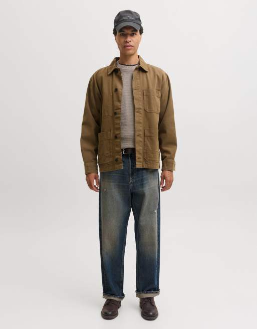 Jack & Jones stickad pullover i morel, 3 av 7