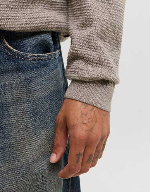 Jack & Jones stickad pullover i morel, 4 av 7