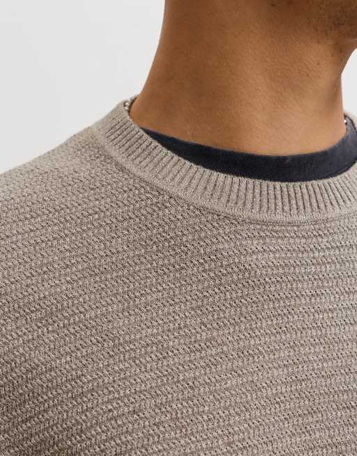 Jack & Jones stickad pullover i morel, 5 av 7