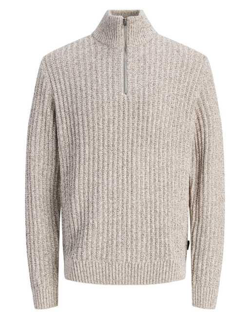 Jack & Jones stickad pullover i Sea Salt, 5 av 6